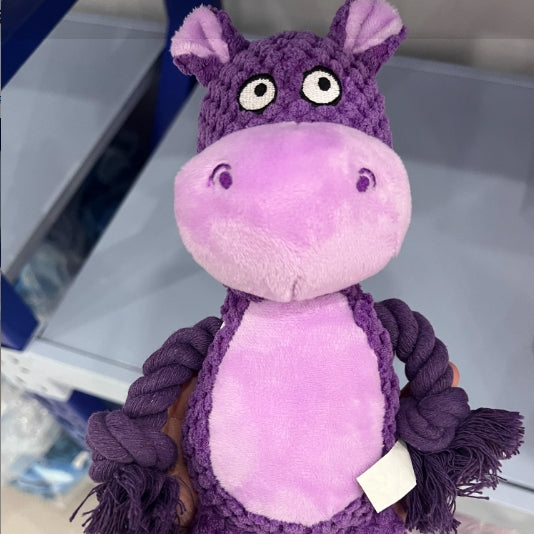 Pet Plush Sound Cotton Rope Toys Interactive