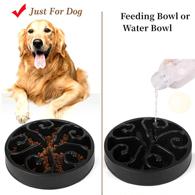 Pet Dog Slow Feeder Bowl Non Slip Anti-Gulping