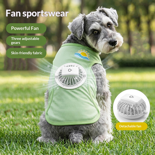 Dog Cooling Vest with Fan – Breathable Summer Cooling Shirt for Dogs
