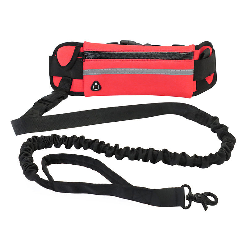 Hands Free Dog Leash Belt-Adjusable Shock Absorbing Pet Runinng Leash