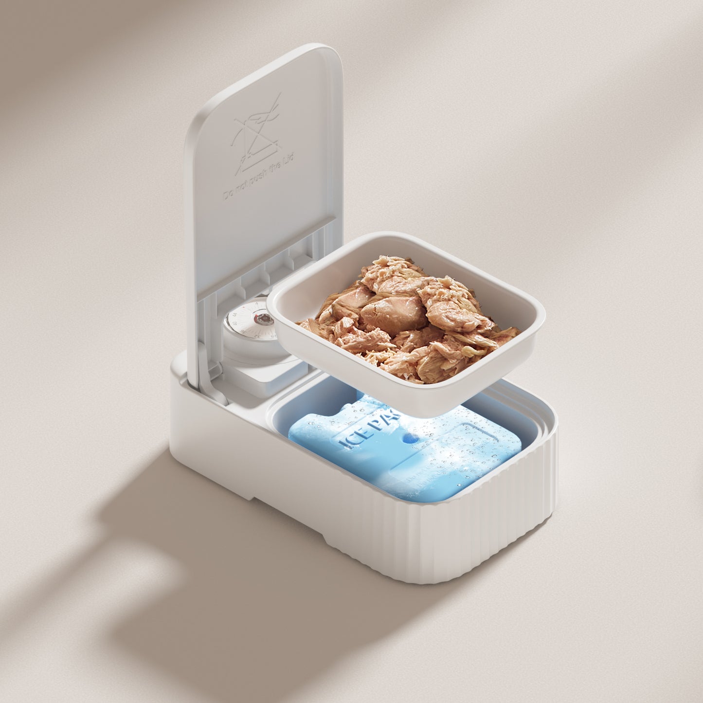 Pet Single Meal Feeders 48h Temporizador Ice Crystal