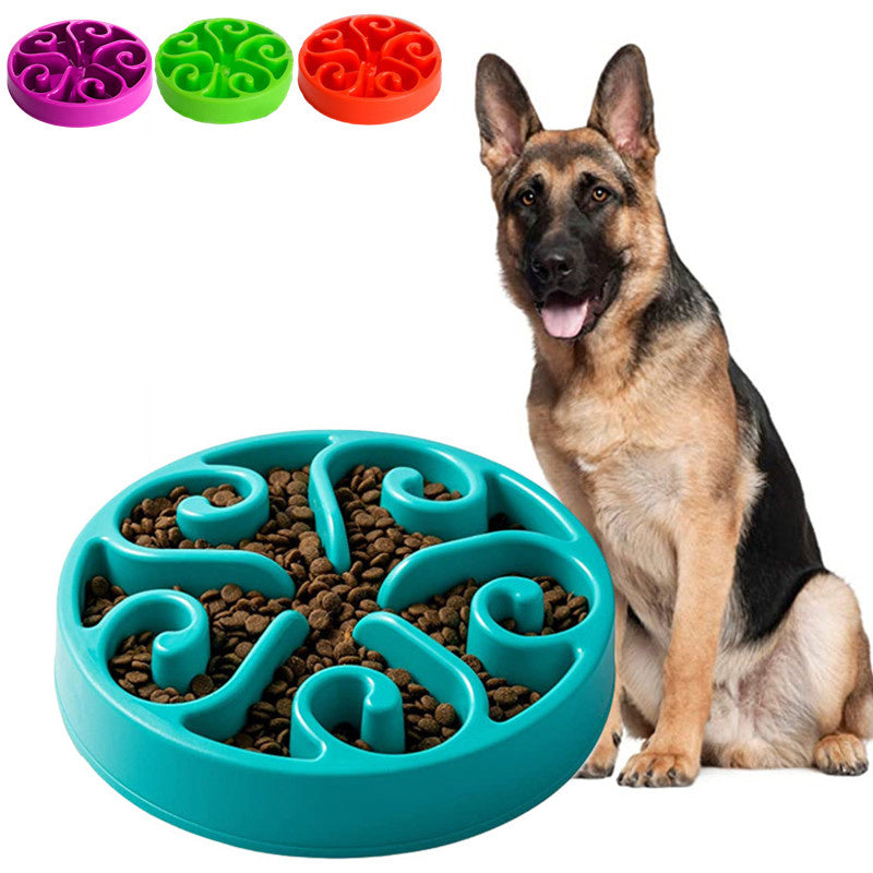 Pet Dog Slow Feeder Bowl Non Slip Anti-Gulping
