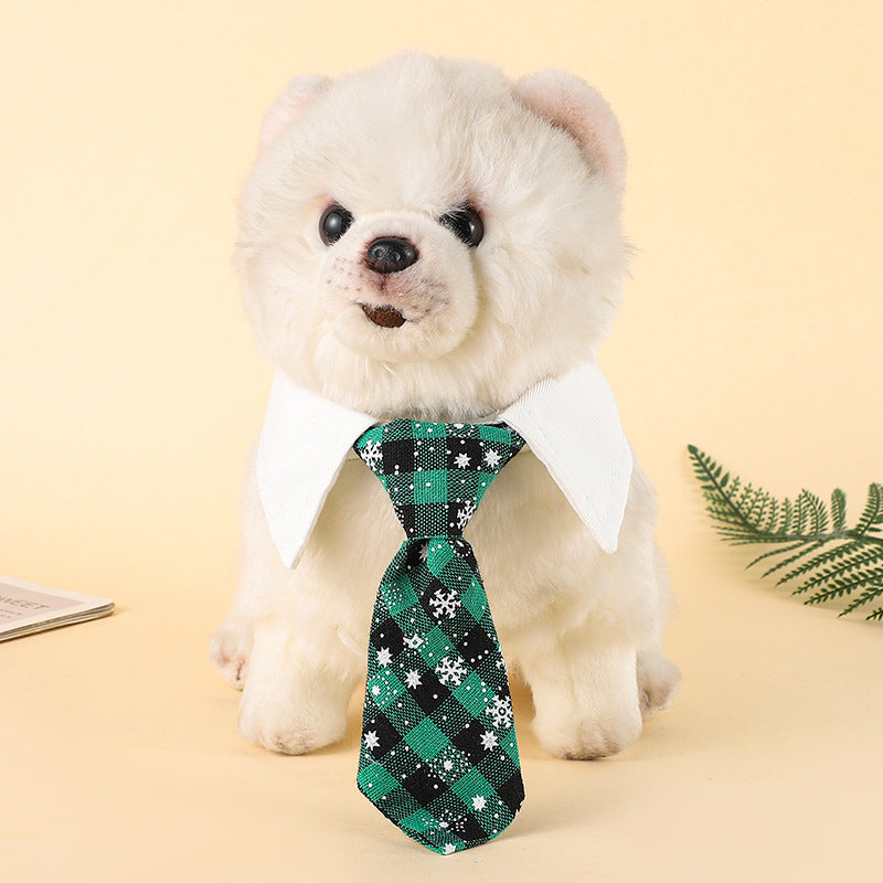 Christmas Dog Necktie , Pet Tie Collar