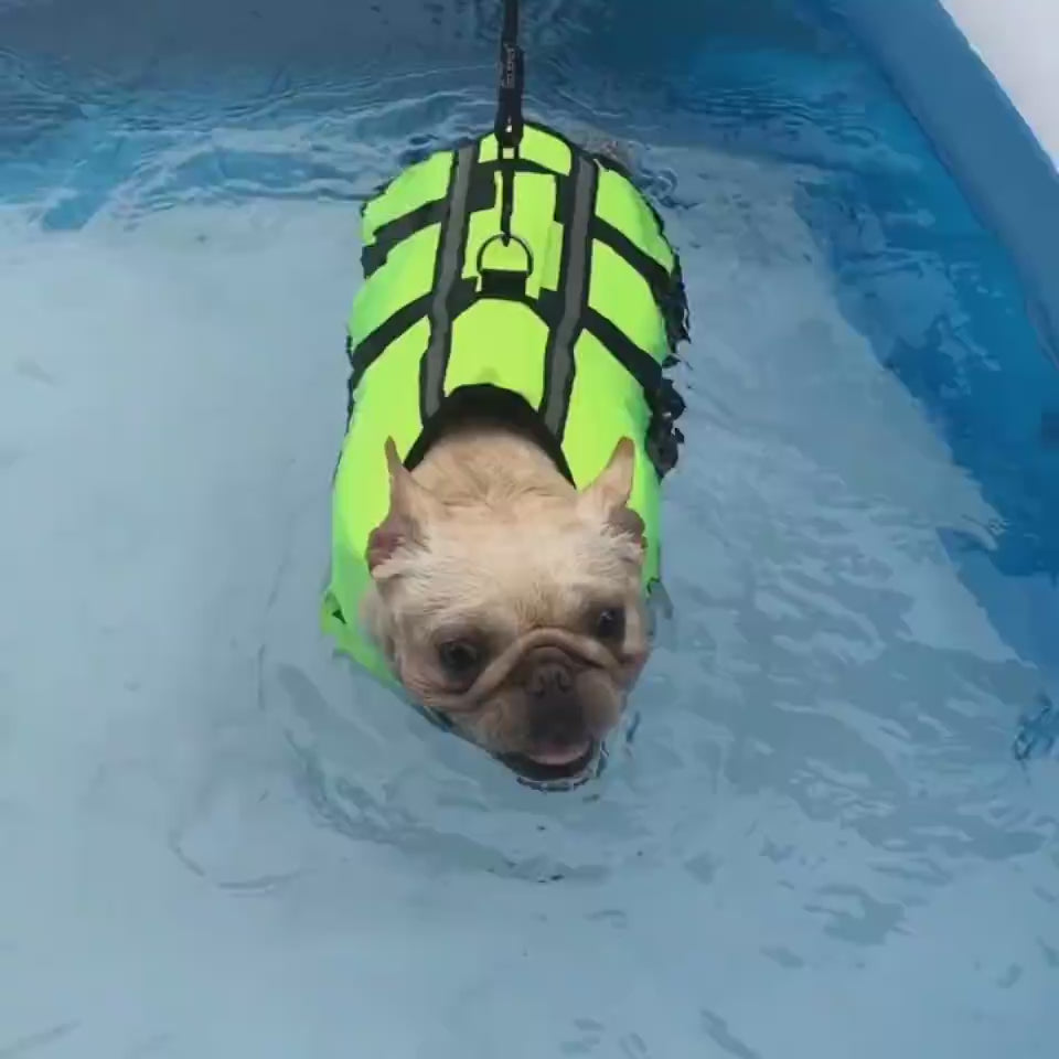 Inflatable Dog Life Jacket – Adjustable Pet Swimming Safety Vest