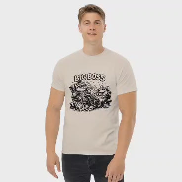 Big Boss Cat & Dog T-Shirt | Funny Pet Graphic Tee