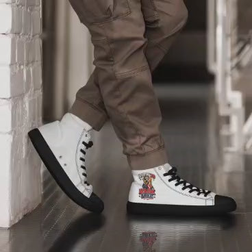 Funny Patriotic Dog High Top Shoes, Born To Bark Free Labrador Sneakers