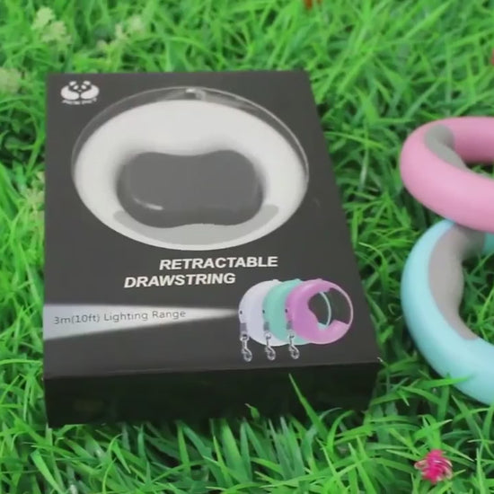 LED Retractable Dog Leash with Flashlight | Automatic Extendable Pet Leash