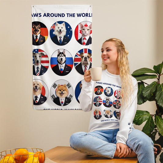 Paws Around the World Sweatshirt | one world, Many Paws