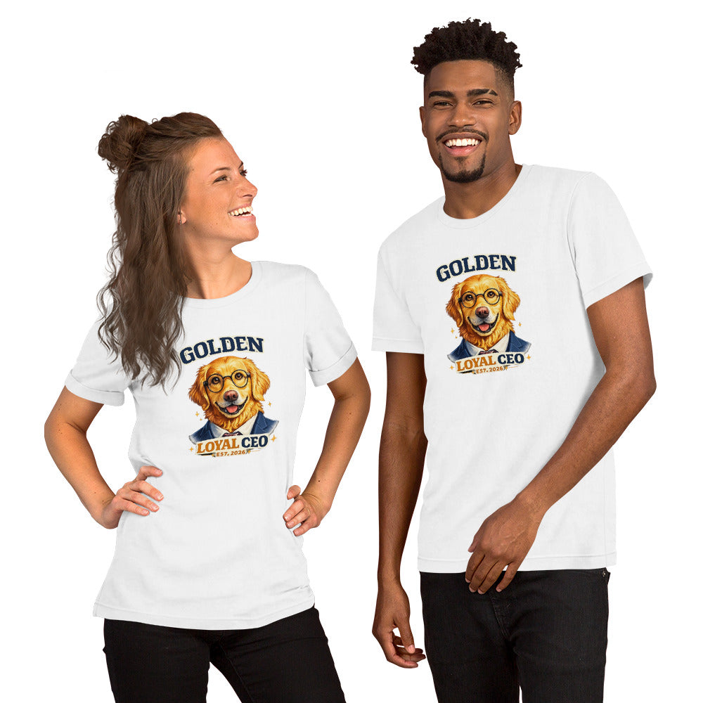 Golden Loyal CEO T-Shirt | Funny Dog Lover Gift Shirt